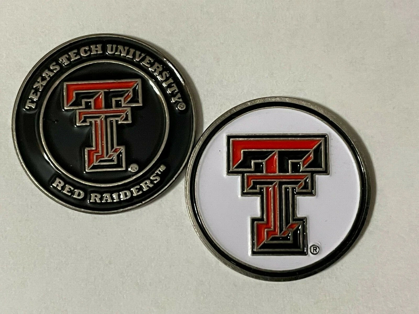 Texas Tech Red Raiders 1" Diameter Double Sided Golf Ball Marker NCAA