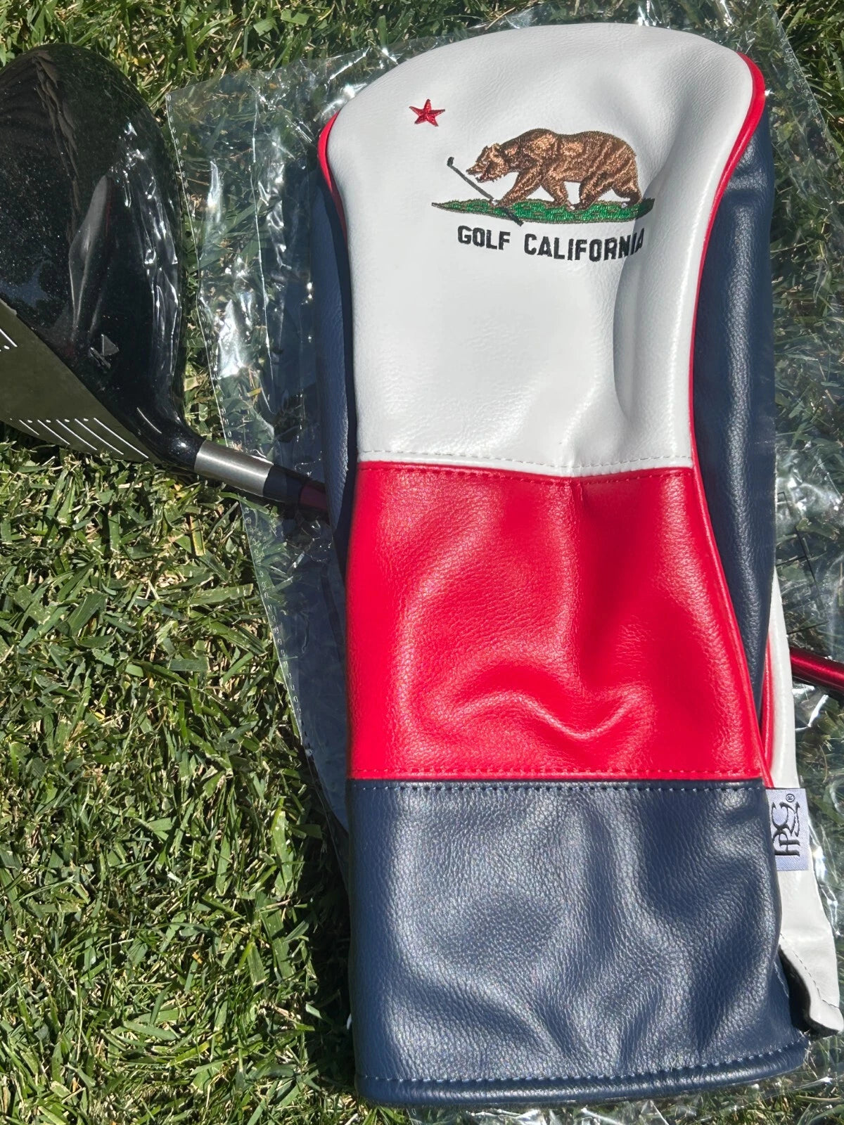 PRG Golf Limited Edition California Golden Bear Horizon Driver Head Cover Red White Blue