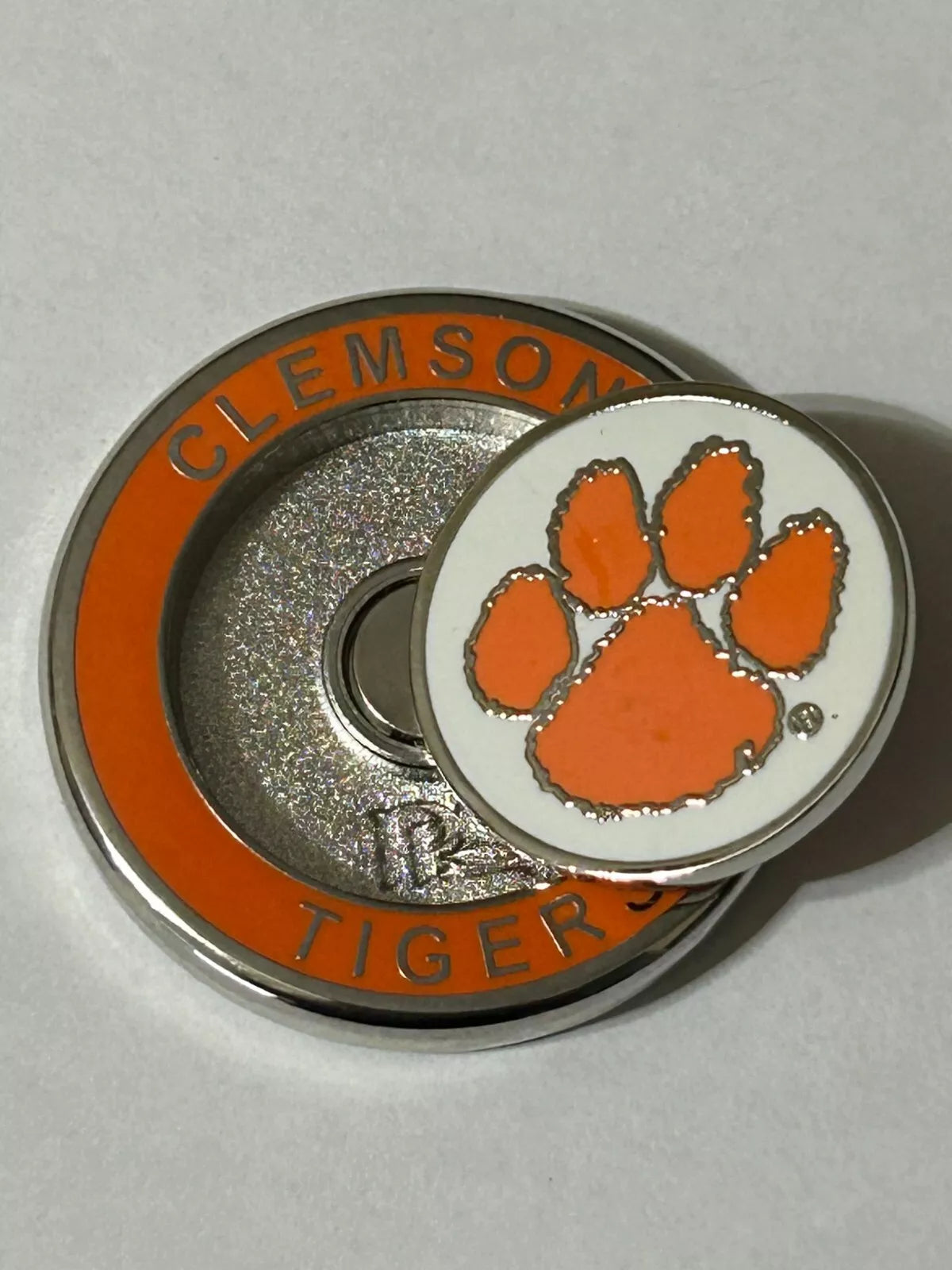 PRG Golf Clemson Tigers Duo Logo Magnetic Golf Ball Marker NCAA Licensed