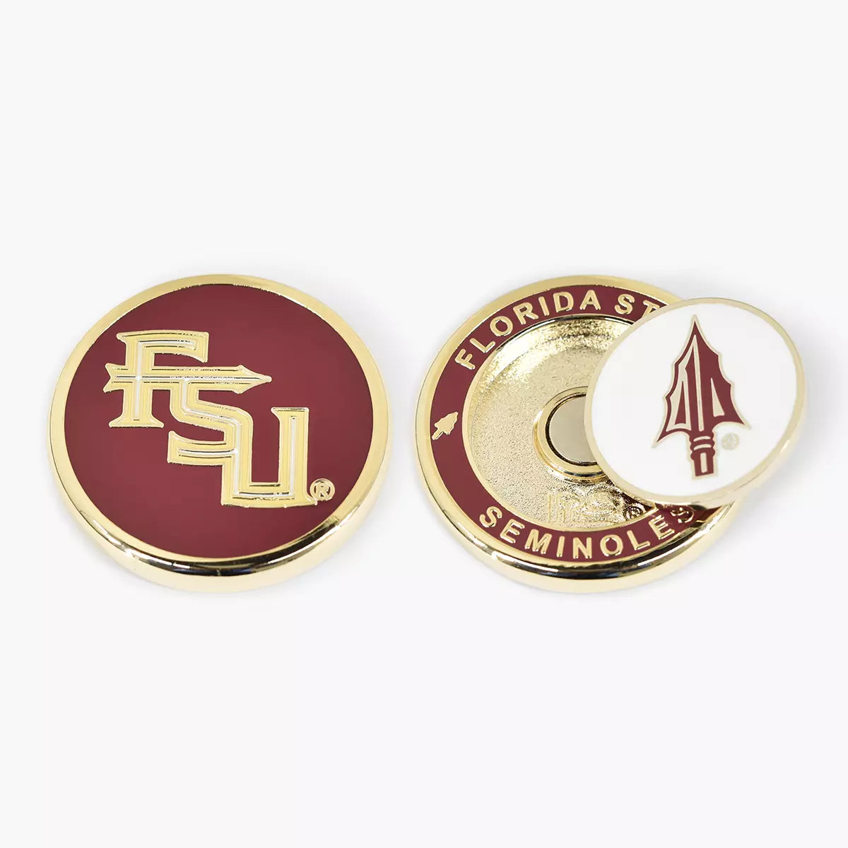 PRG Golf Florida State Seminoles Duo Logo Magnetic Golf Ball Marker NCAA Licensed