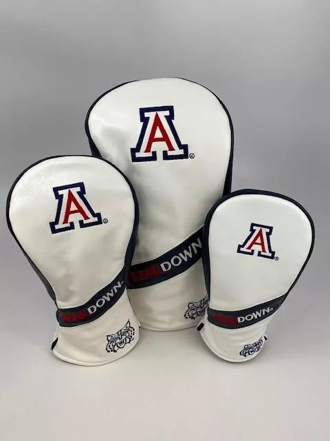 PRG Golf Arizona Wildcats Set of 3 Head Covers Driver Fairway & Rescue NCAA Licensed