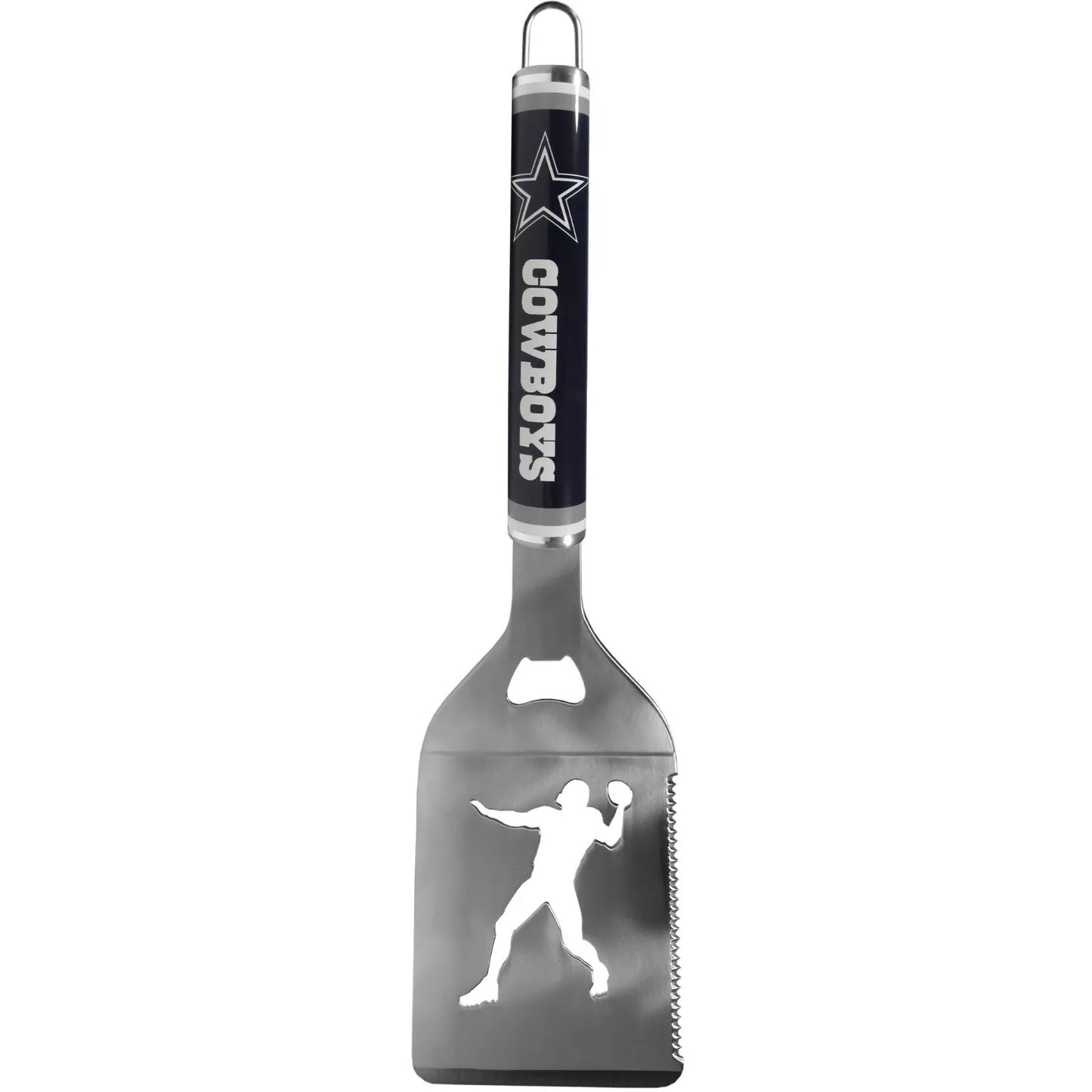 Siskiyou Gifts Dallas Cowboys Stainless Steel BBQ Spatula w/Bottle Opener, NFL Licensed