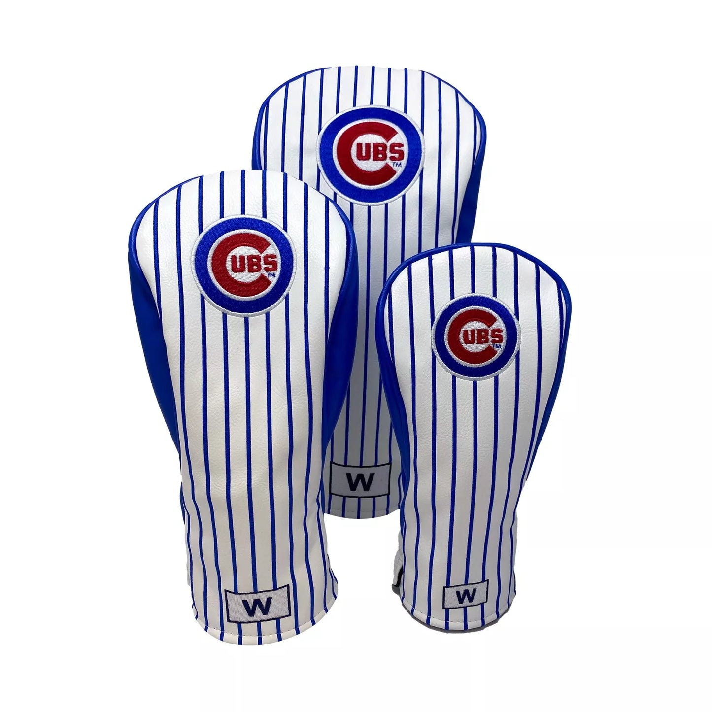 PRG Golf Chicago Cubs Set of 3 Head Covers Driver Fairway & Rescue MLB Licensed