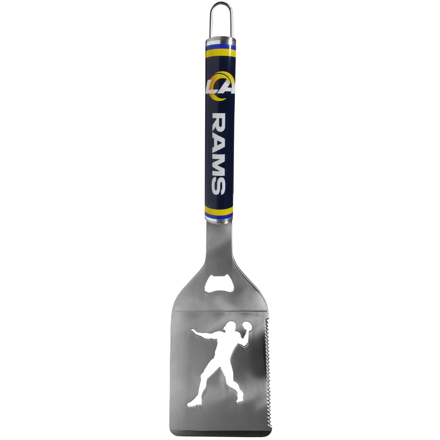 Siskiyou Gifts Los Angeles Rams Stainless Steel BBQ Spatula w/Bottle Opener, NFL Licensed