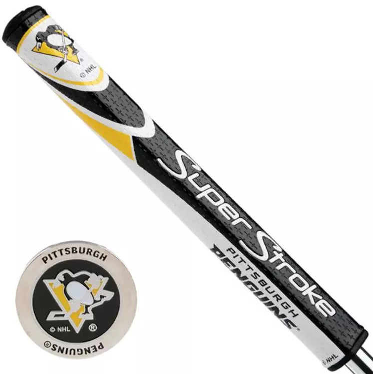 SuperStroke (Authentic) Pittsburgh Penguins 2.0 Putter Grip w/ Ball Marker NHL Licensed