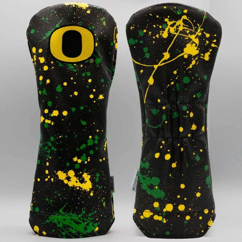 PRG Golf Authentic Oregon Ducks Splash Pattern Fairway Head cover NCAA Licensed