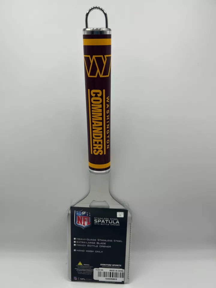 Siskiyou Gifts Washington Commanders Stainless Steel BBQ Spatula w/Bottle Opener, NFL Licensed