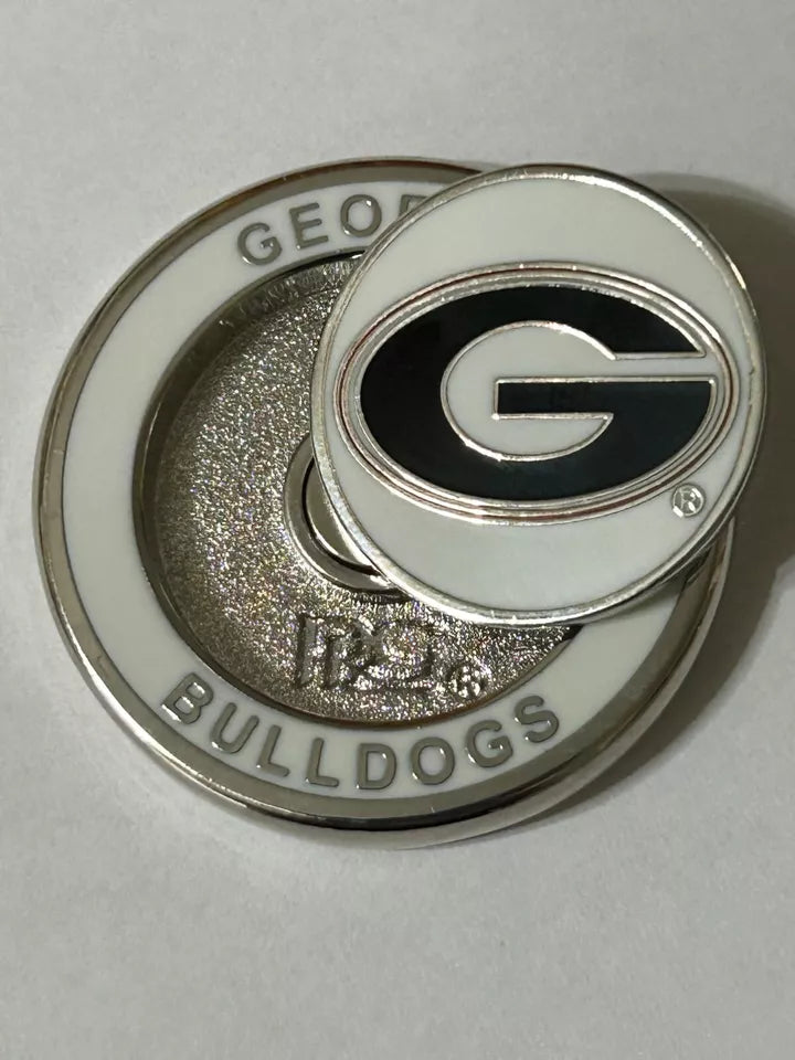PRG Golf Georgia Bulldogs Duo Logo Magnetic Golf Ball Marker NCAA Licensed