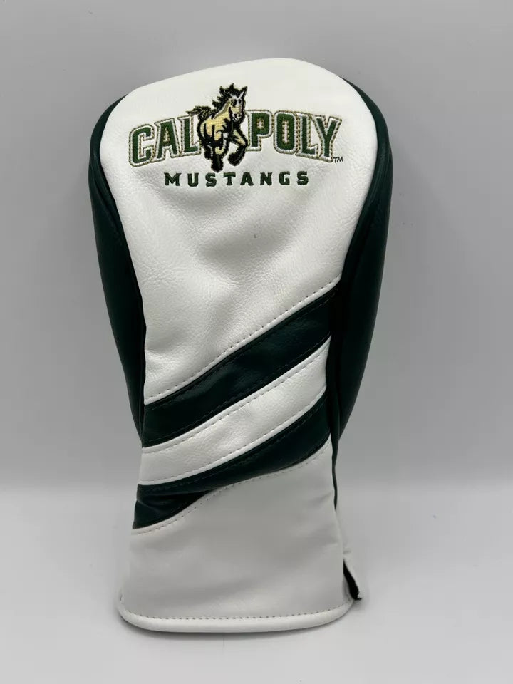 PRG Golf Cal Poly Mustangs Set of 3 Head Covers Driver Fairway & Rescue NCAA Licensed
