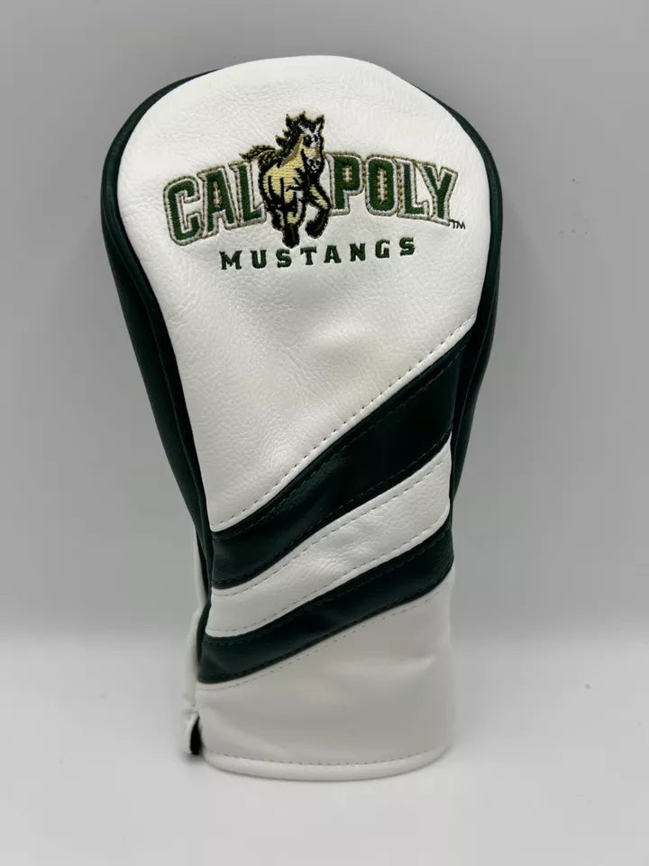 PRG Golf Cal Poly Mustangs Set of 3 Head Covers Driver Fairway & Rescue NCAA Licensed