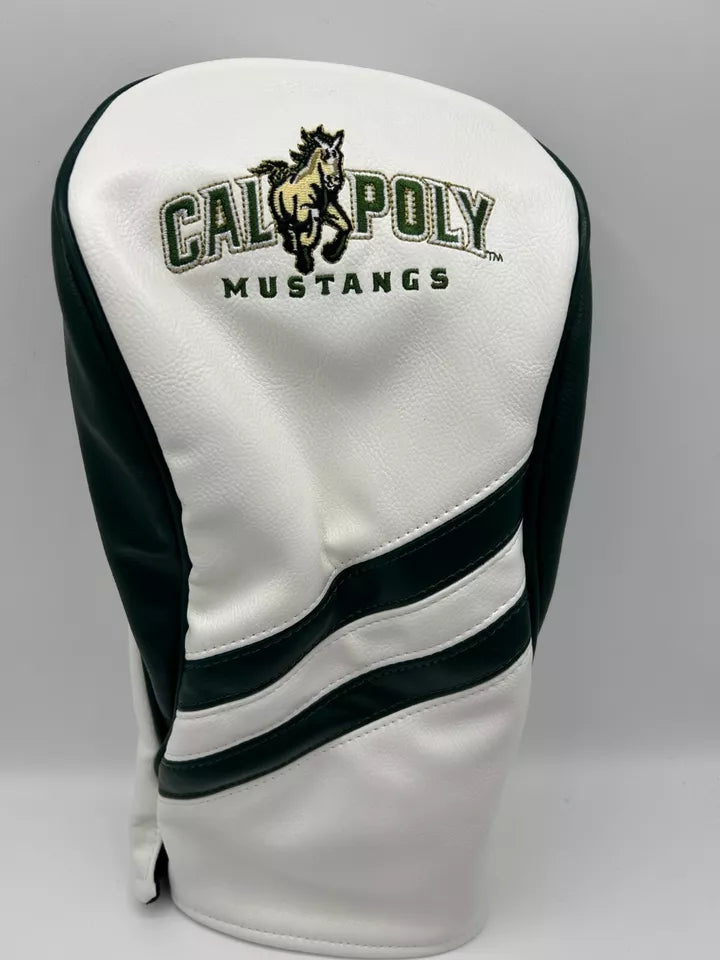 PRG Golf Cal Poly Mustangs Set of 3 Head Covers Driver Fairway & Rescue NCAA Licensed