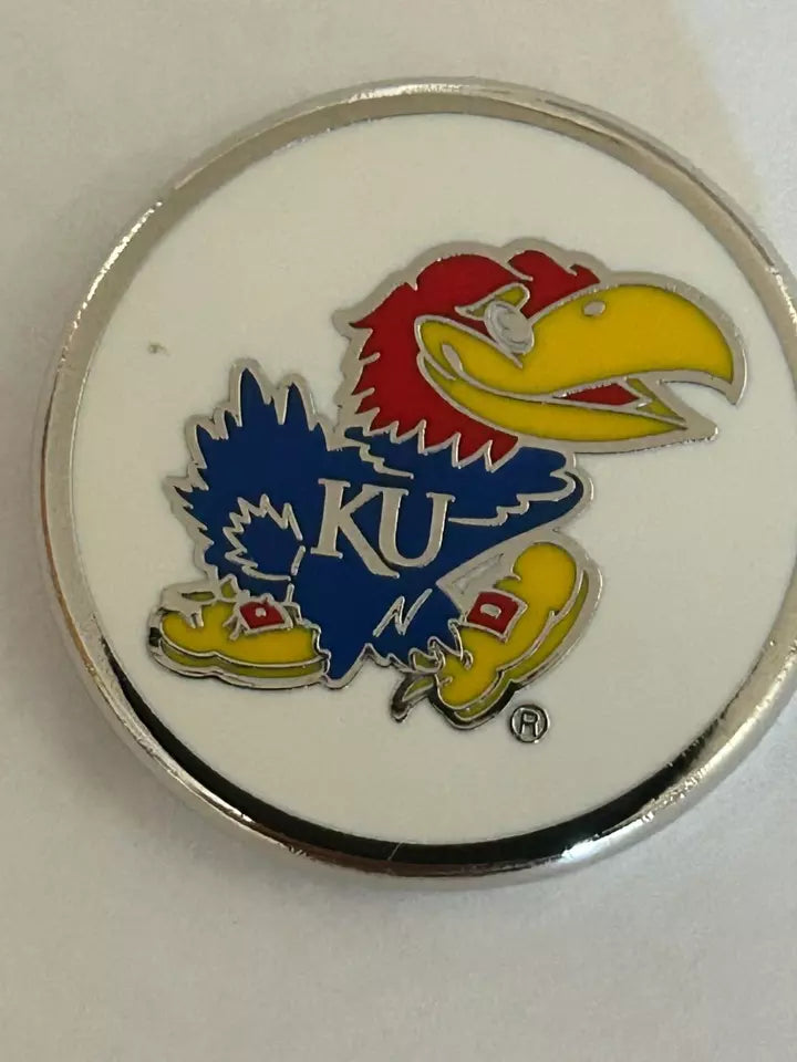 PRG Golf Kansas Jayhawks Duo Logo Magnetic Golf Ball Marker NCAA Licensed