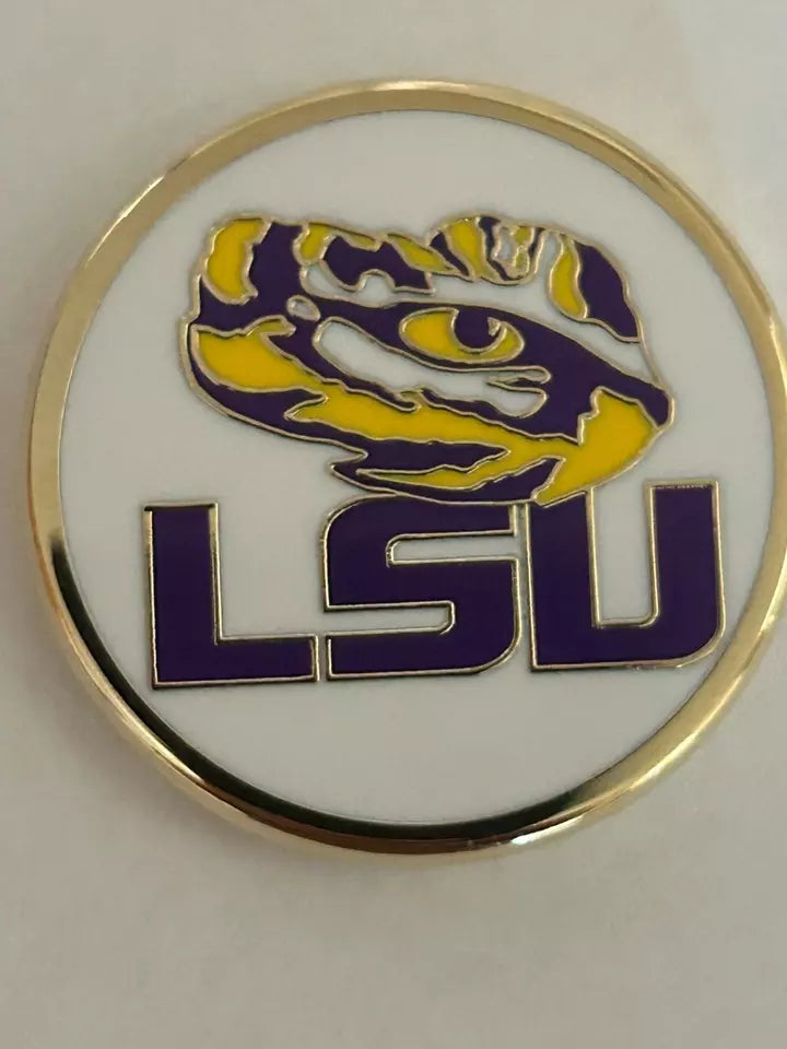 PRG Golf LSU Tigers Duo Logo Magnetic Golf Ball Marker NCAA Licensed