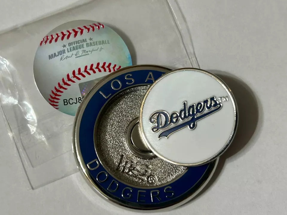 PRG Golf Los Angeles Dodgers Magnetic Duo Golf Ball Marker MLB Licensed