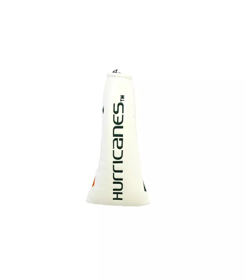 PRG Golf Miami Hurricanes Blade Putter Cover NCAA Licensed