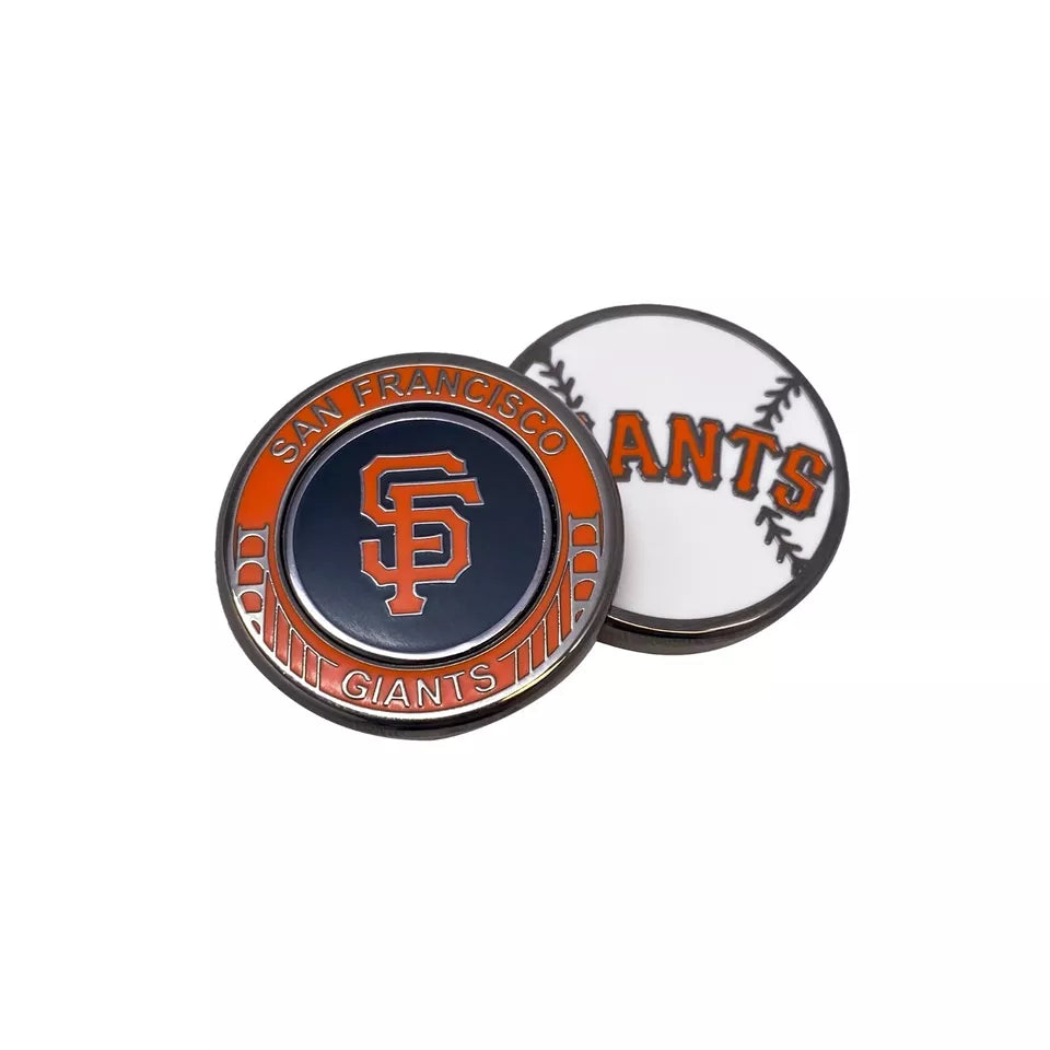 PRG Golf San Francisco Giants Magnetic Duo Golf Ball Marker MLB Licensed