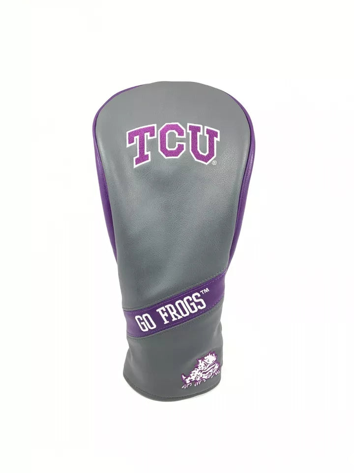 PRG Golf TCU Texas Christian Horned Frogs Set of 3 Head Covers Driver Fairway & Rescue NCAA Licensed