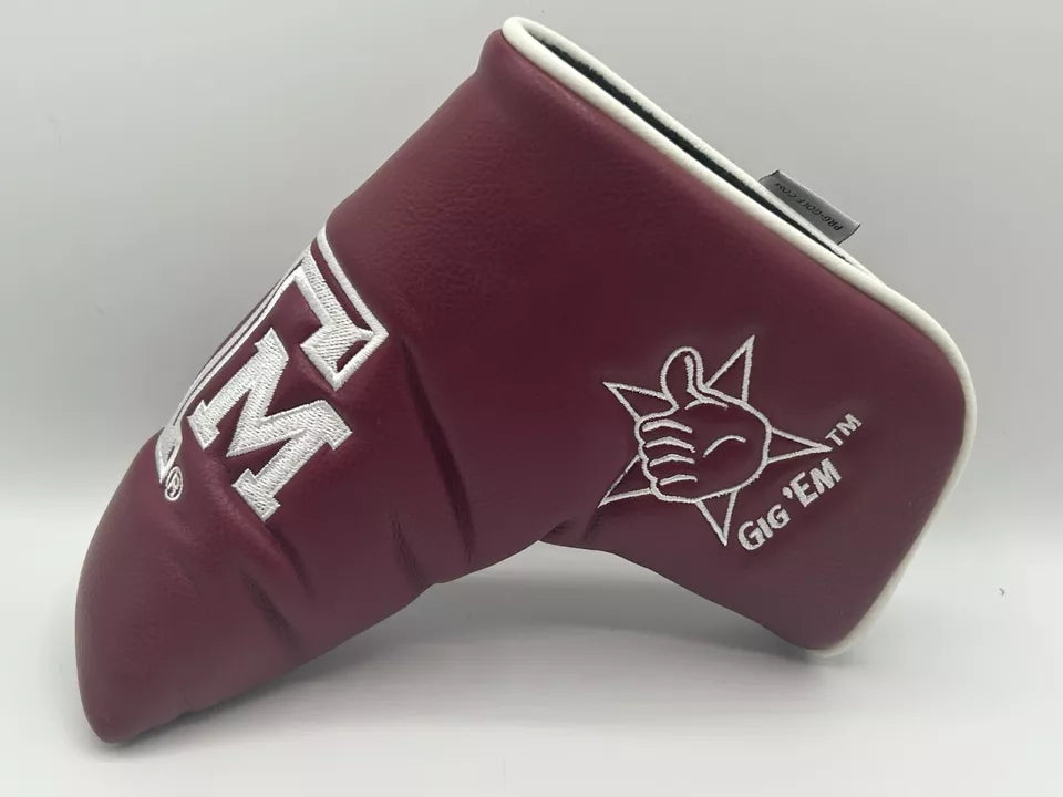 PRG Golf Texas A&M Aggies Blade Putter Cover NCAA Licensed