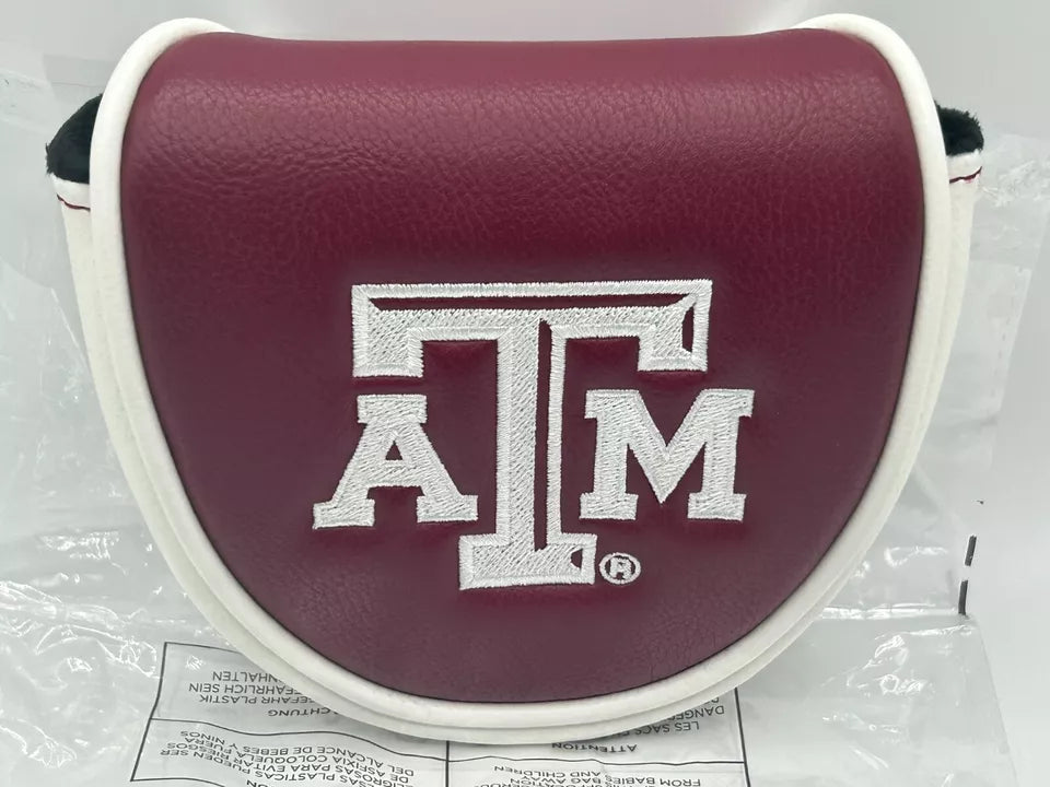 PRG Golf Texas A&M Aggies Mallet Putter Cover NCAA Licensed