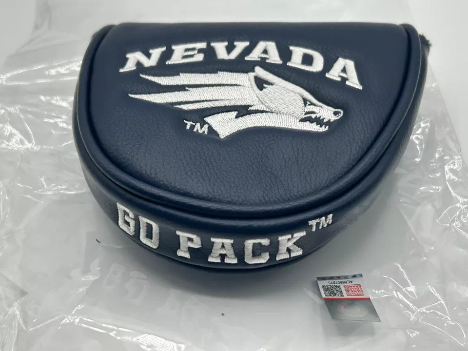 PRG Golf Nevada Reno Wolf Pack (UNR) Mallet Putter Cover NCAA Licensed