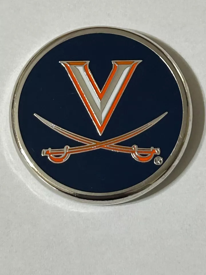 PRG Golf Virginia Cavaliers Duo Logo Magnetic Golf Ball Marker NCAA Licensed