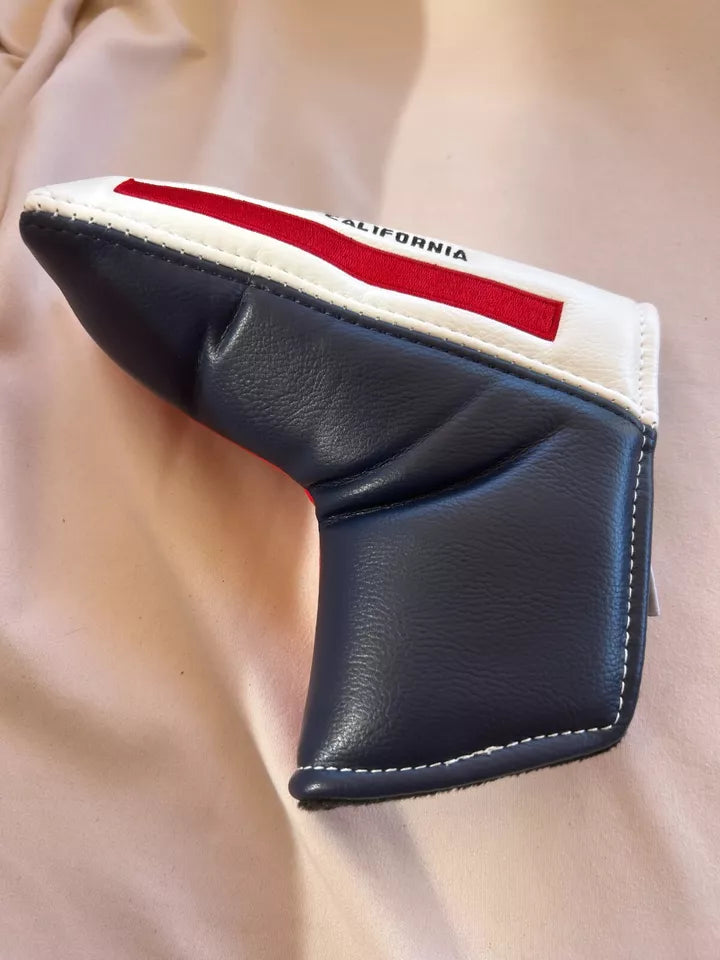 PRG Golf Limited Edition California Golden Bear Horizon Blade Putter Cover Red White Blue