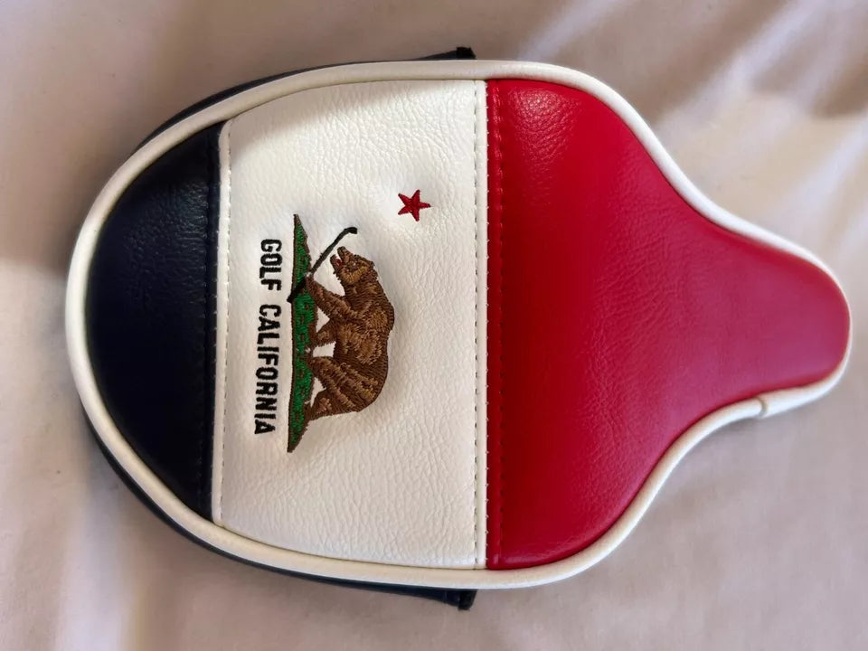 PRG Golf Limited Edition California Golden Bear Horizon Mallet Putter Cover Red White Blue