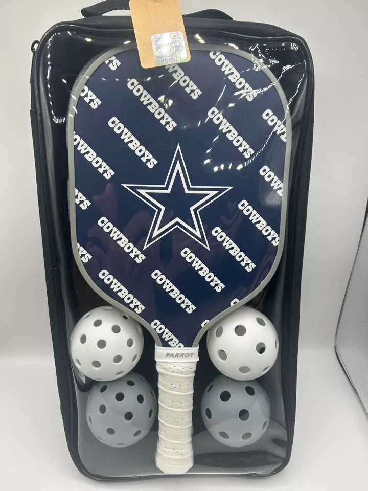 Parrot Paddles Carbon Fiber Dallas Cowboys Pickleball Paddle Set w/Case (NFL)