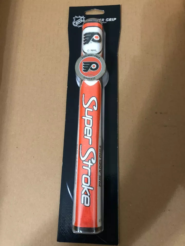 SuperStroke (Authentic) Philadelphia Flyers Mid Slim 2.0 Putter Grip w/Marker