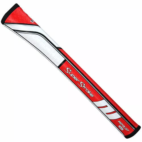 SuperStroke (Authentic) Traxion Red & White Pistol GT 2.0 Putter Grip