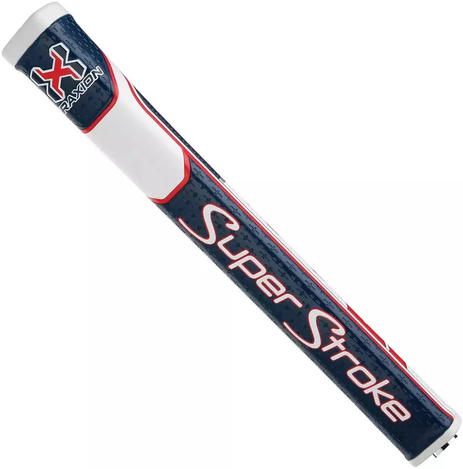 SuperStroke (Authentic) Traxion Red White & Blue Flatso 1.0 Putter Grip