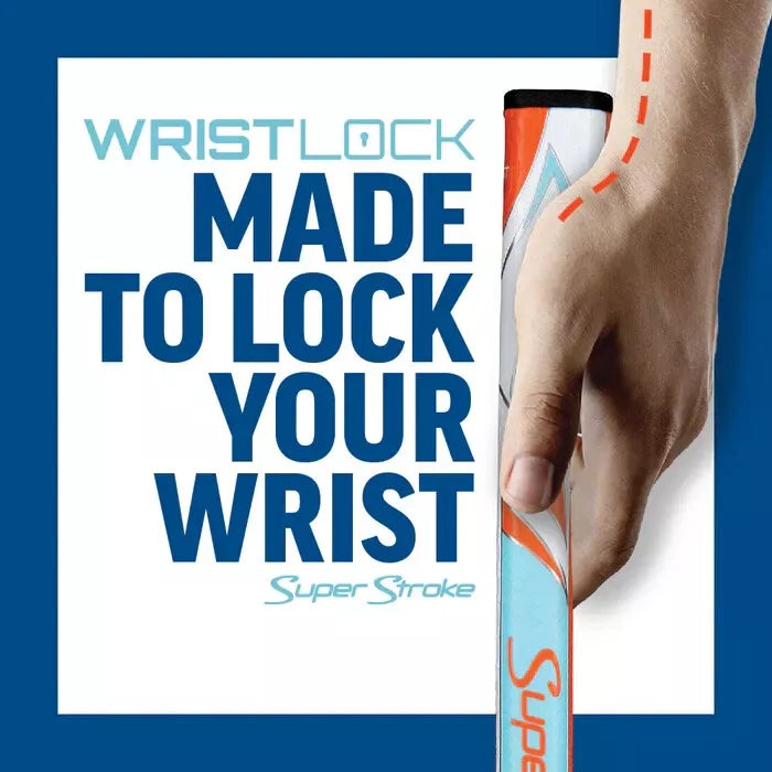 SuperStroke (Authentic) Zenergy Orange Blue & White Wristlock Putter Grip