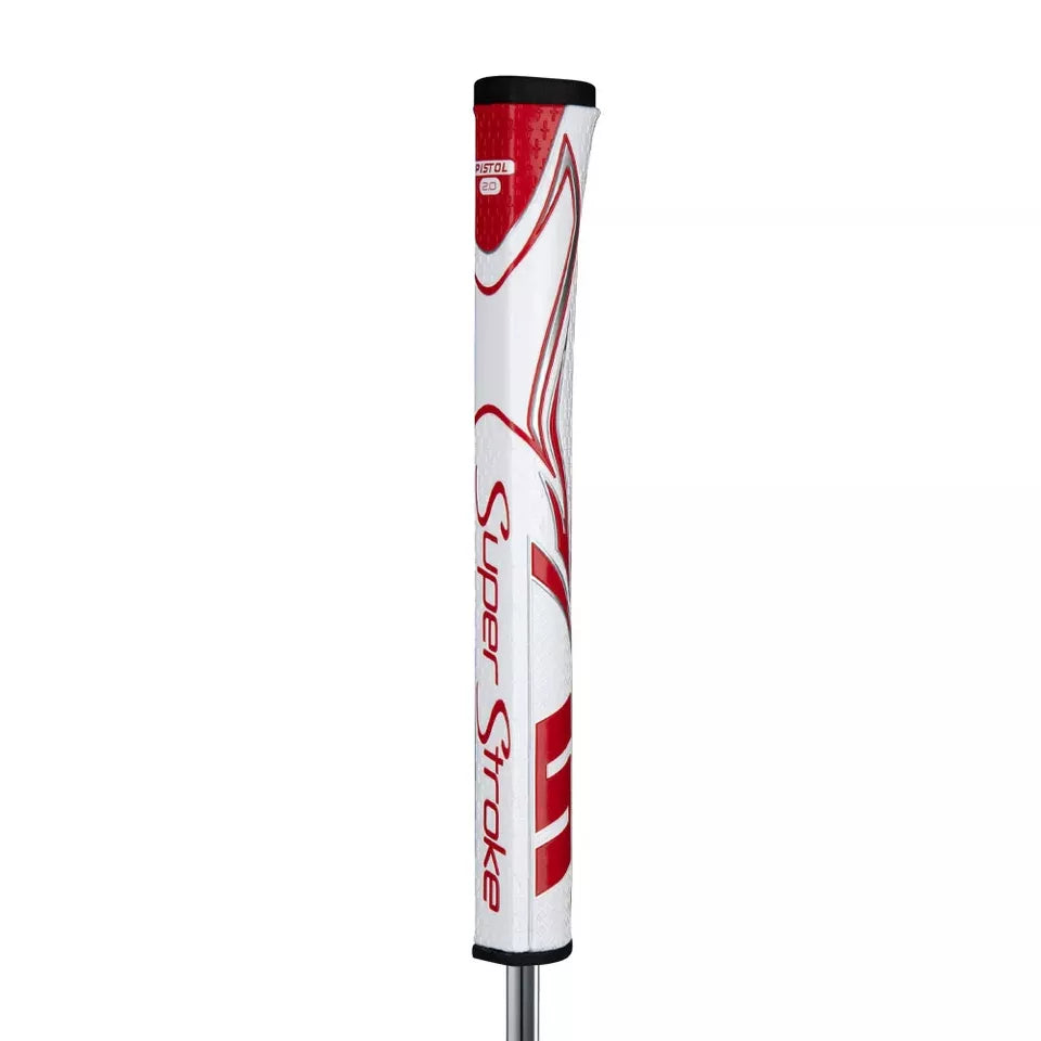 SuperStroke (Authentic) Zenergy Red & White Pistol 2.0 Putter Grip