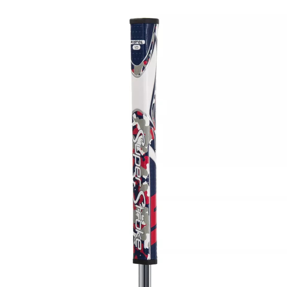 SuperStroke (Authentic) Zenergy Red White & Blue Camo Pistol 1.0 Putter Grip
