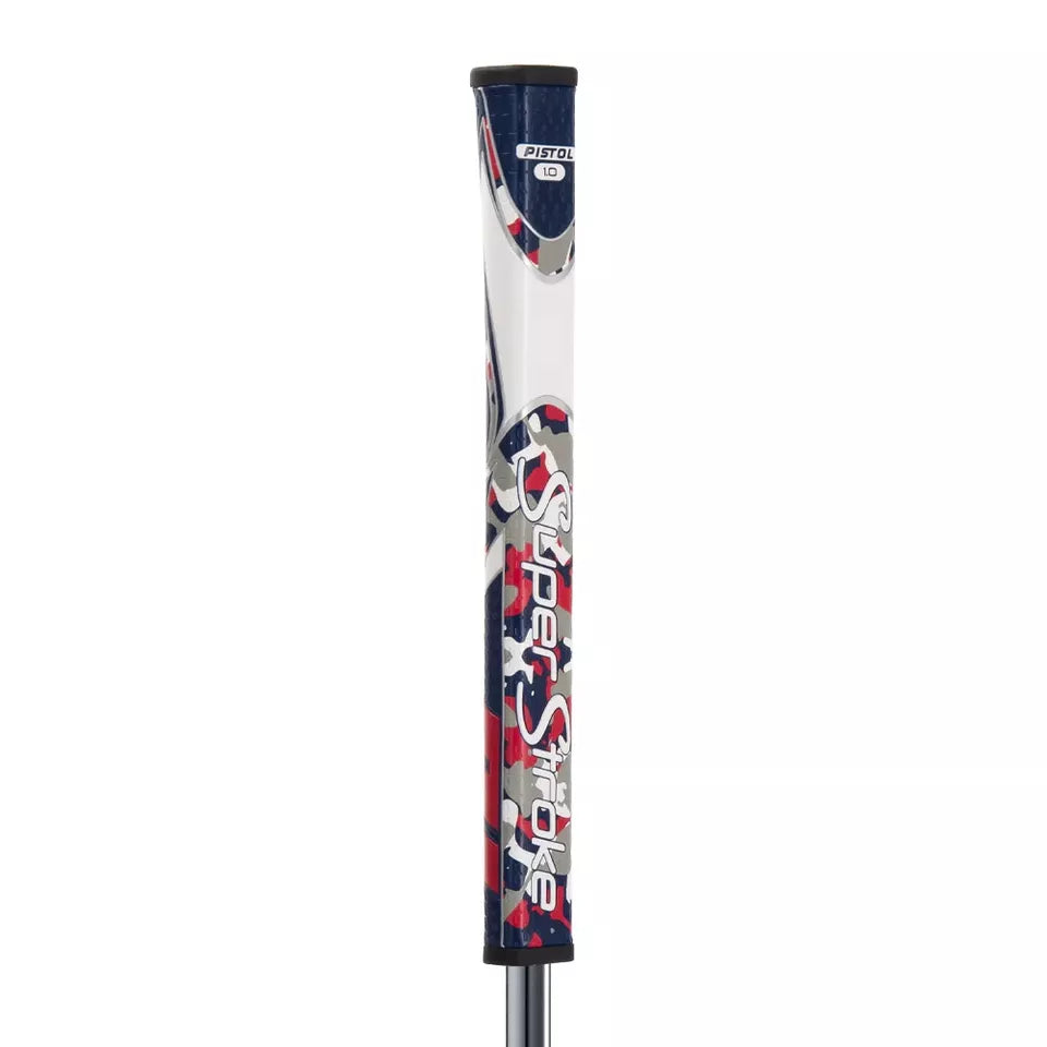 SuperStroke (Authentic) Zenergy Red White & Blue Camo Pistol 2.0 Putter Grip