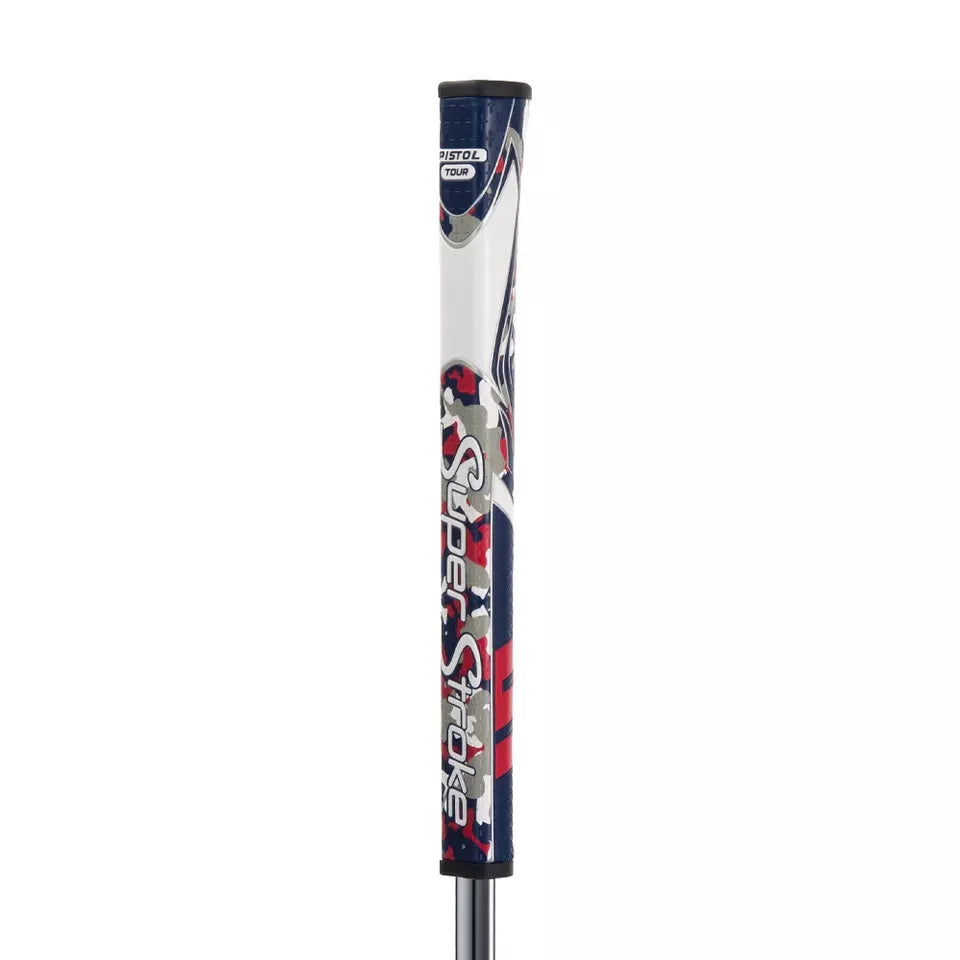 SuperStroke (Authentic) Zenergy Red White & Blue Camo Pistol Tour Putter Grip
