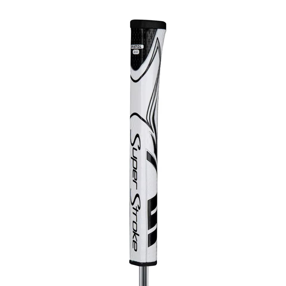 SuperStroke (Authentic) Zenergy White & Black Pistol 2.0 Putter Grip