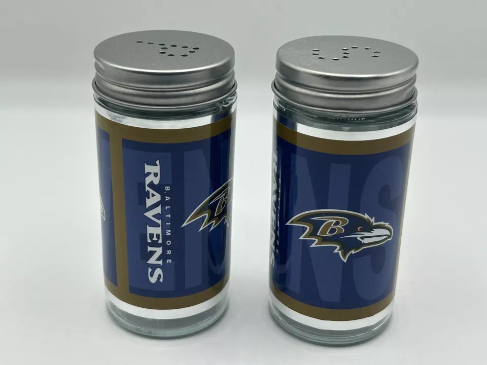 Siskiyou Gifts Baltimore Ravens Glass Salt and Pepper Shakers, NFL Licensed