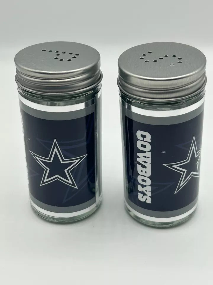 Siskiyou Gifts Dallas Cowboys Glass Salt and Pepper Shakers, NFL Licensed