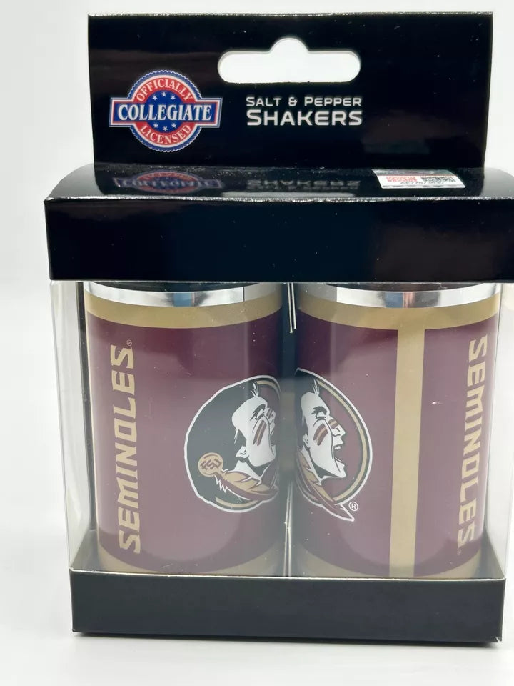 Siskiyou Gifts Florida State Seminoles Glass Salt and Pepper Shakers, NCAA Licensed