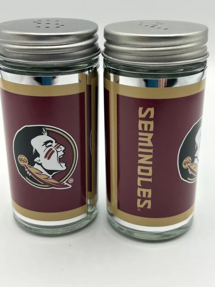 Siskiyou Gifts Florida State Seminoles Glass Salt and Pepper Shakers, NCAA Licensed