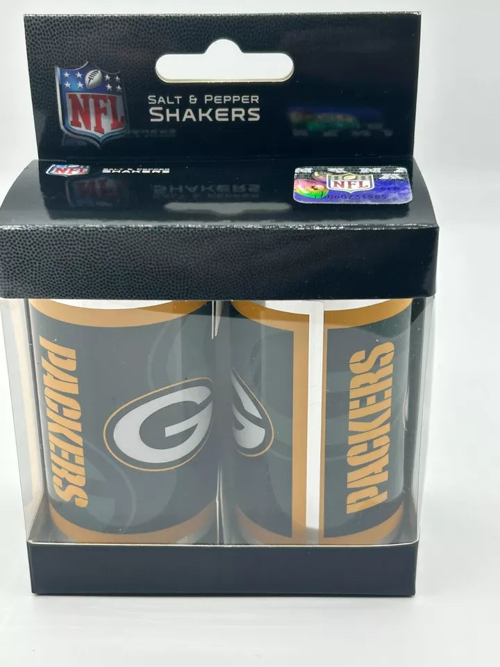 Siskiyou Gifts Green Bay Packers Glass Salt and Pepper Shakers, NFL Licensed