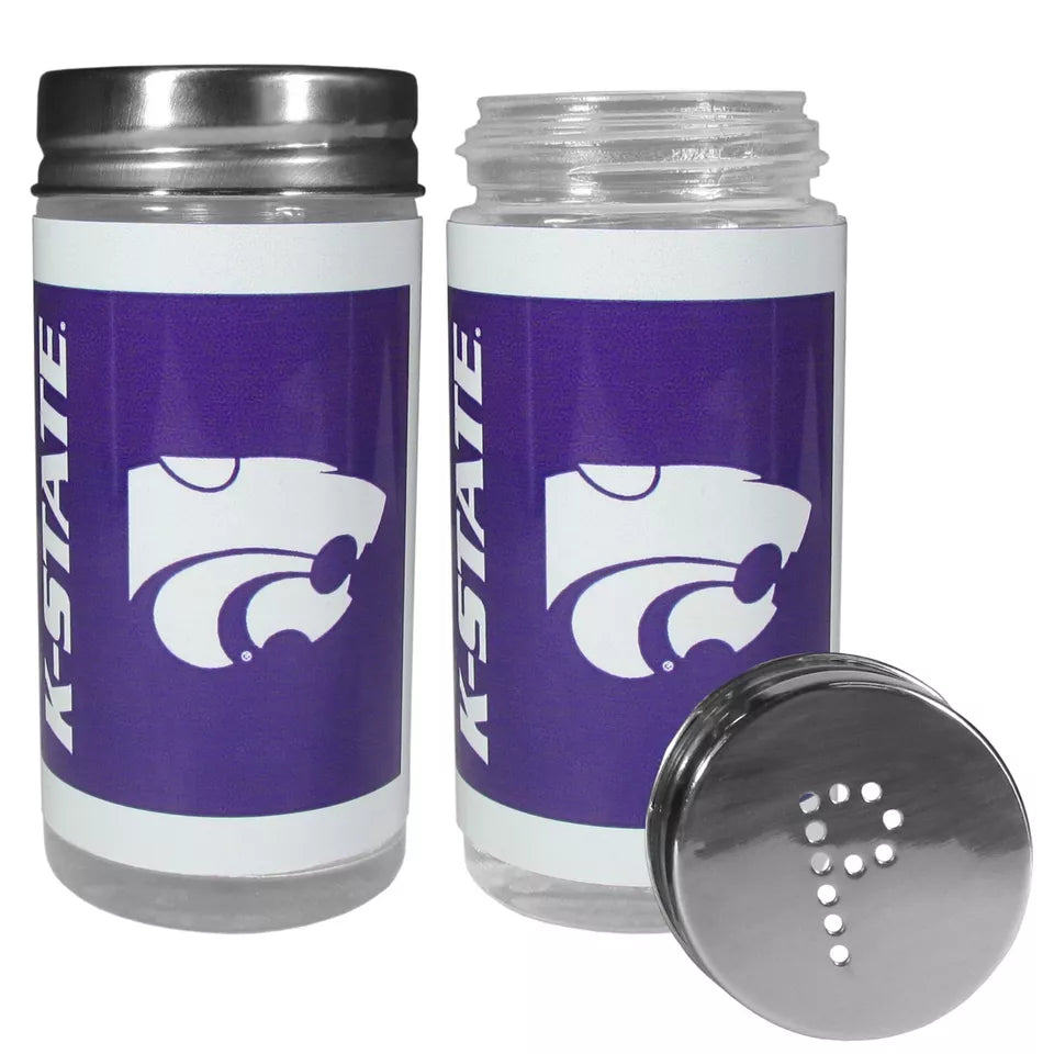 Siskiyou Gifts Kansas State Wildcats Glass Salt and Pepper Shakers, NCAA Licensed