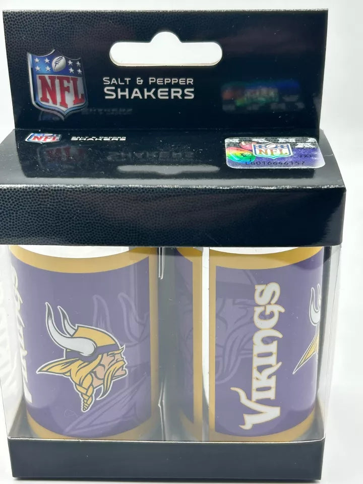 Siskiyou Gifts Minnesota Vikings Glass Salt and Pepper Shakers, NFL Licensed