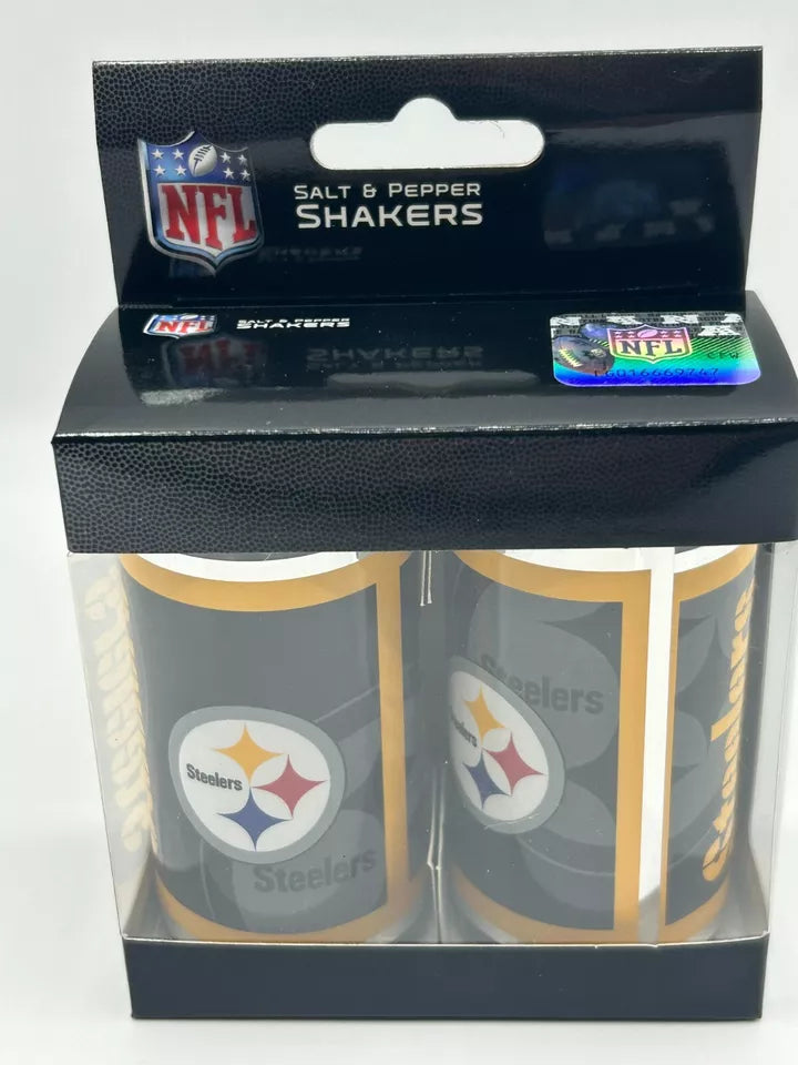 Siskiyou Gifts Pittsburgh Steelers Glass Salt and Pepper Shakers, NFL Licensed