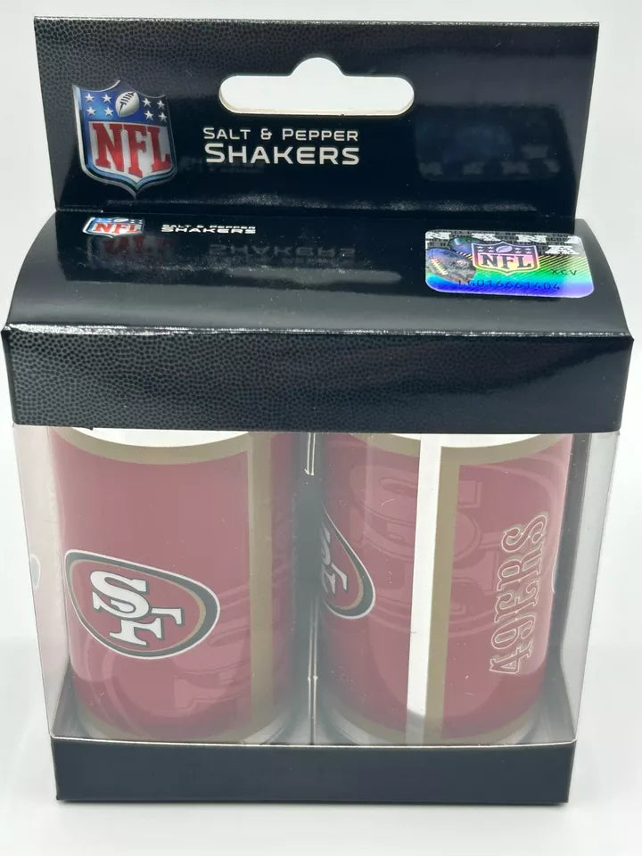 Siskiyou Gifts San Francisco 49ers Glass Salt and Pepper Shakers, NFL Licensed