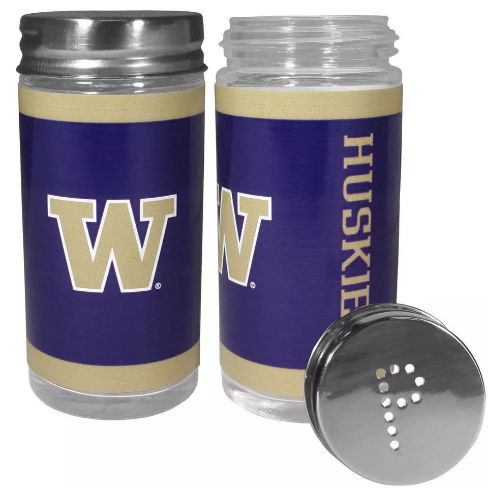Siskiyou Gifts Washington Huskies Glass Salt and Pepper Shakers, NCAA Licensed