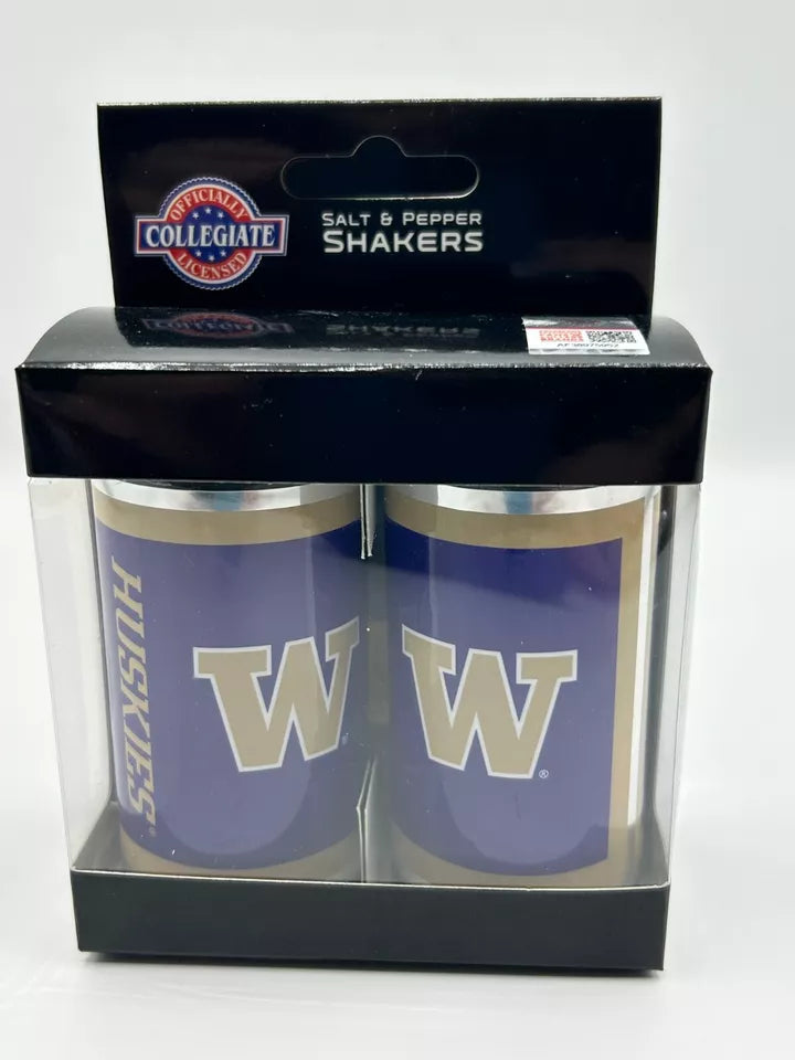Siskiyou Gifts Washington Huskies Glass Salt and Pepper Shakers, NCAA Licensed