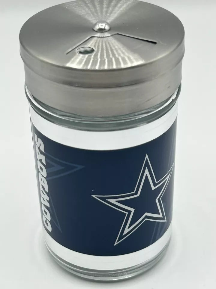 Siskiyou Gifts Dallas Cowboys Glass Tailgater Seasoning Shaker, NFL Licensed