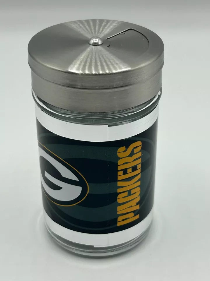 Siskiyou Gifts Green Bay Packers Glass Tailgater Seasoning Shaker, NFL Licensed